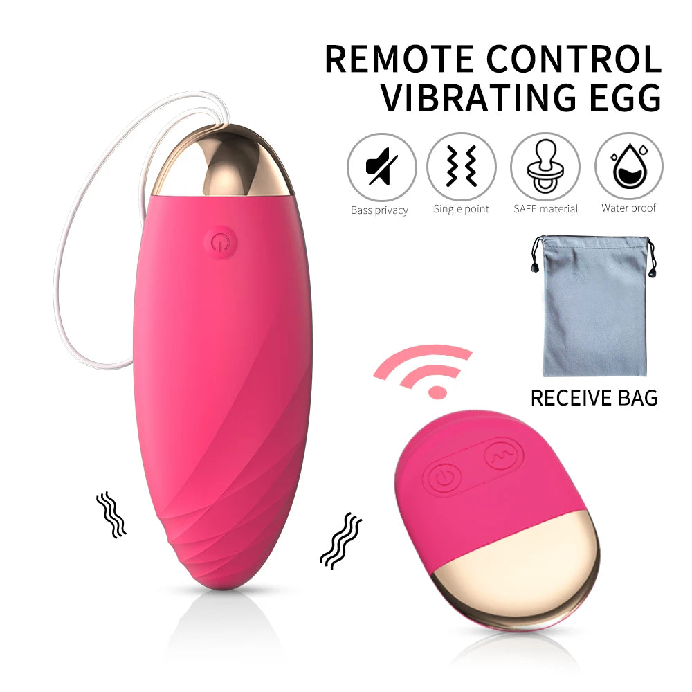 Powerful Vibrating Bullet Love Egg Wireless Remote Control Vibratiors Female for Women Dildo G-spot massager By The Gadget Shack Shop