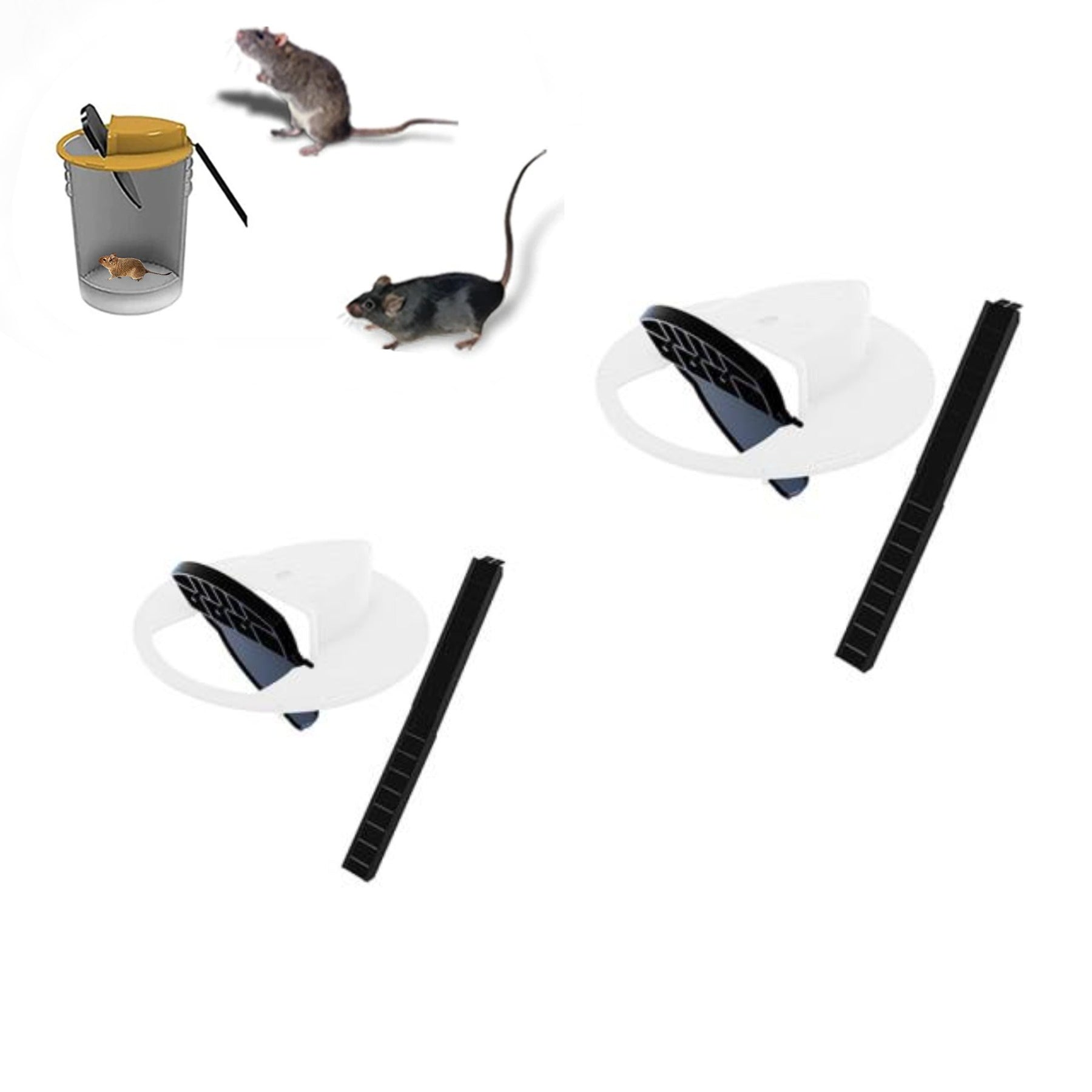 Live Catch Humane Smart Flip Slide Rodent Trap Rat Mouse Trap