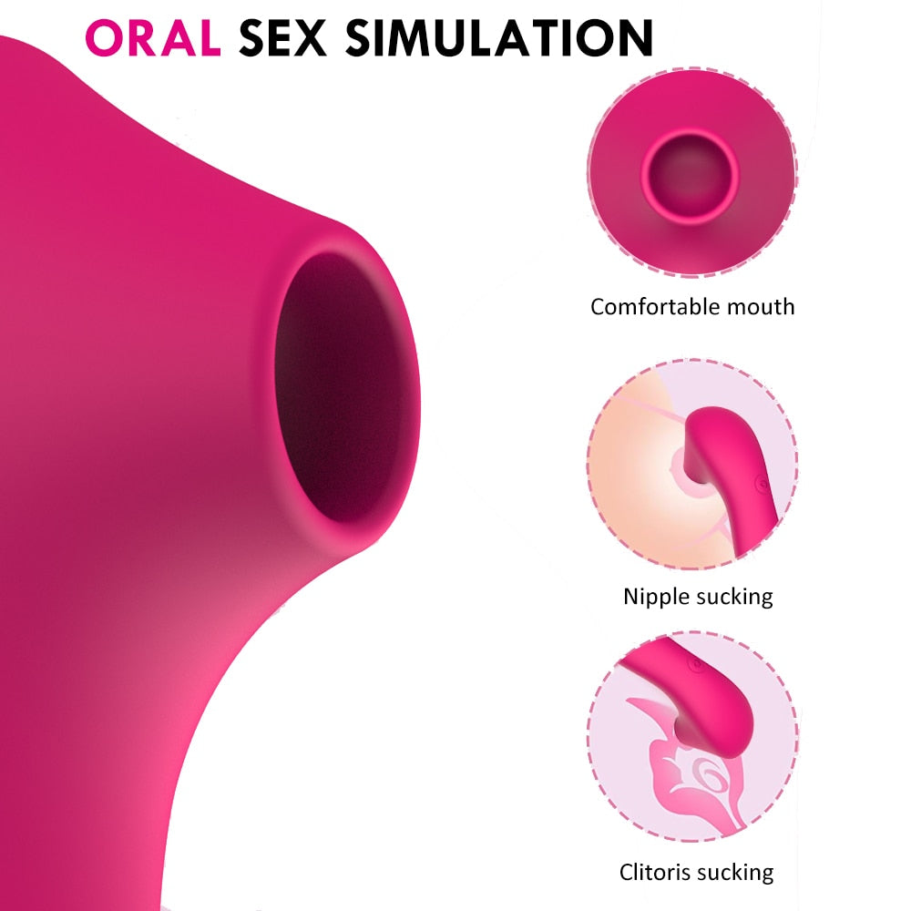 Clit Sucker Vagina Sucking Vibrator Female Clitoris Vacuum Stimulator Nipple Toy