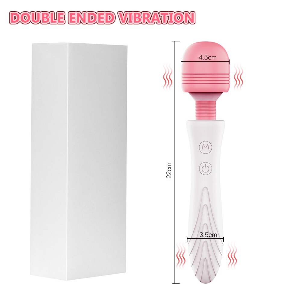 "Luxury Rechargeable Wand" - Rechargeable 10 Speed Dildo Vibrator Powerful Magic Wand Clitoris/Vagina Stimulator For Women